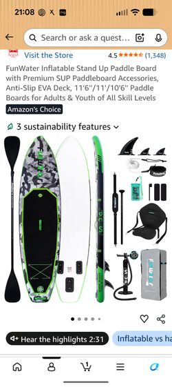 Fun Water Stand up Paddle board