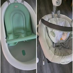Graco Simple Sway Swing & Frida Baby 4-in-1 Tub