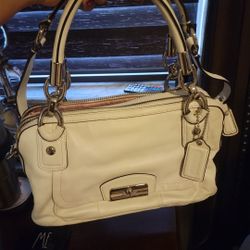 Coach White Purse