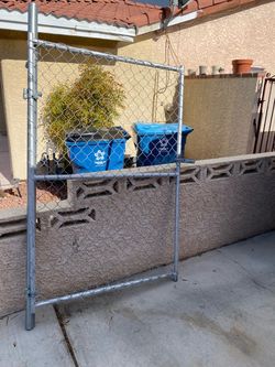 Galvanized Chain Link Fence Gate