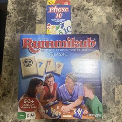 Rummikub And Phase 10 Games (Both New)