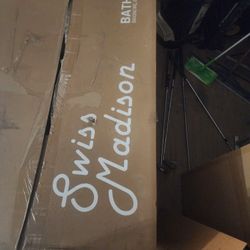 BRAND NEW Swiss Madison Left Hand Drain 54x30  BATH TUB