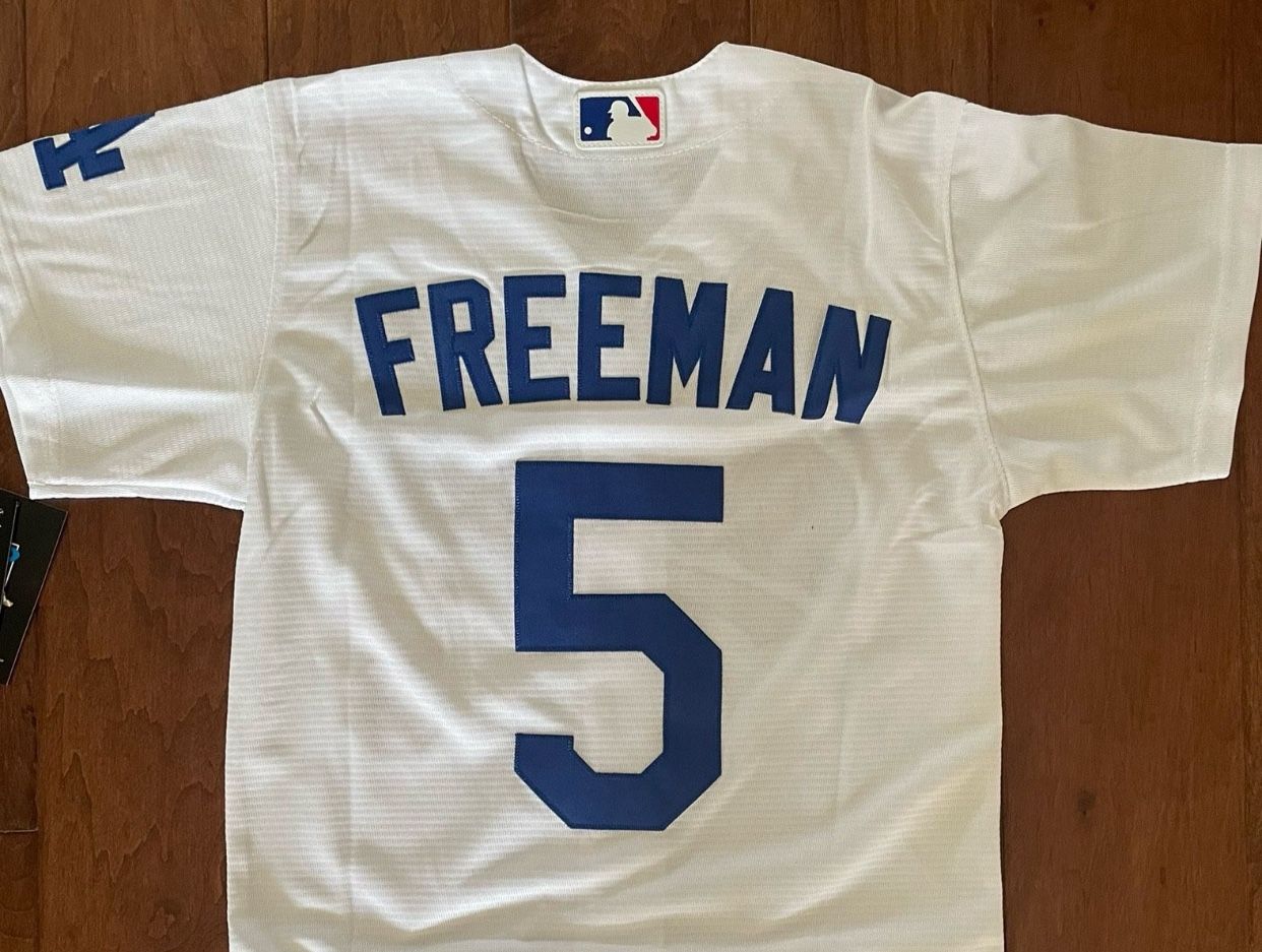 Youth White Los Angeles Dodgers Freddie Freeman jersey for youth