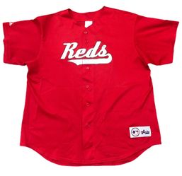 Vintage 90s Majestic Cincinnati Reds Mesh MLB Baseball Jersey Sz XXL