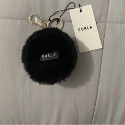 Furla Accessories | New Women's "Furla" Small Black Fur Purse & Keychain | Color: Black/Gold | Size: Os | Dsquared9's Closet