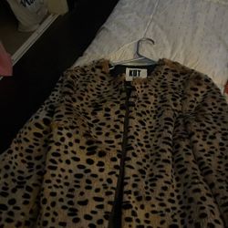 Fir Leopard Coat 