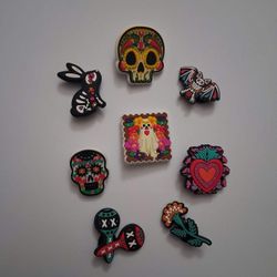 Day of the Dead croc charms 