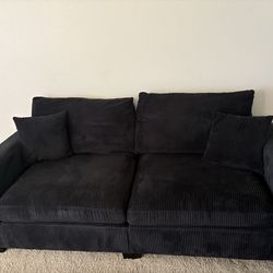 Black couches
