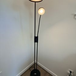 Modern Dual-Light Floor Lamp – Adjustable & Dimmable