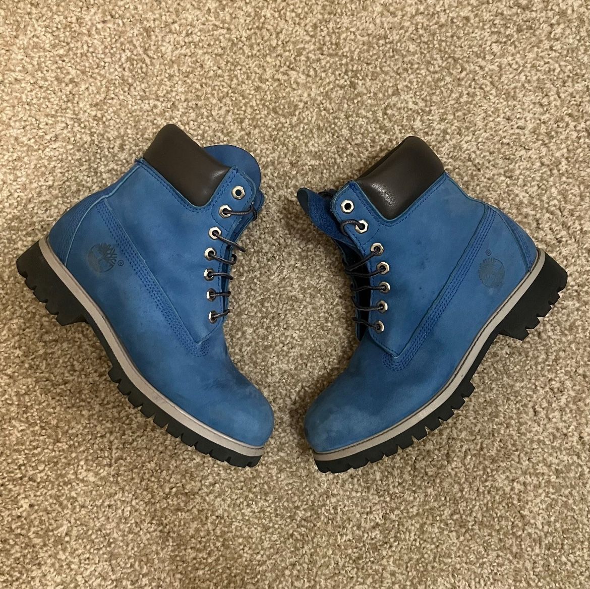 Blue Timberland Boots