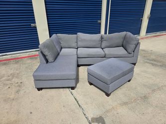 Sectional with ottoman
