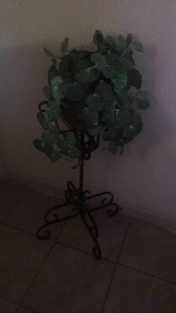 Fake plant and stand