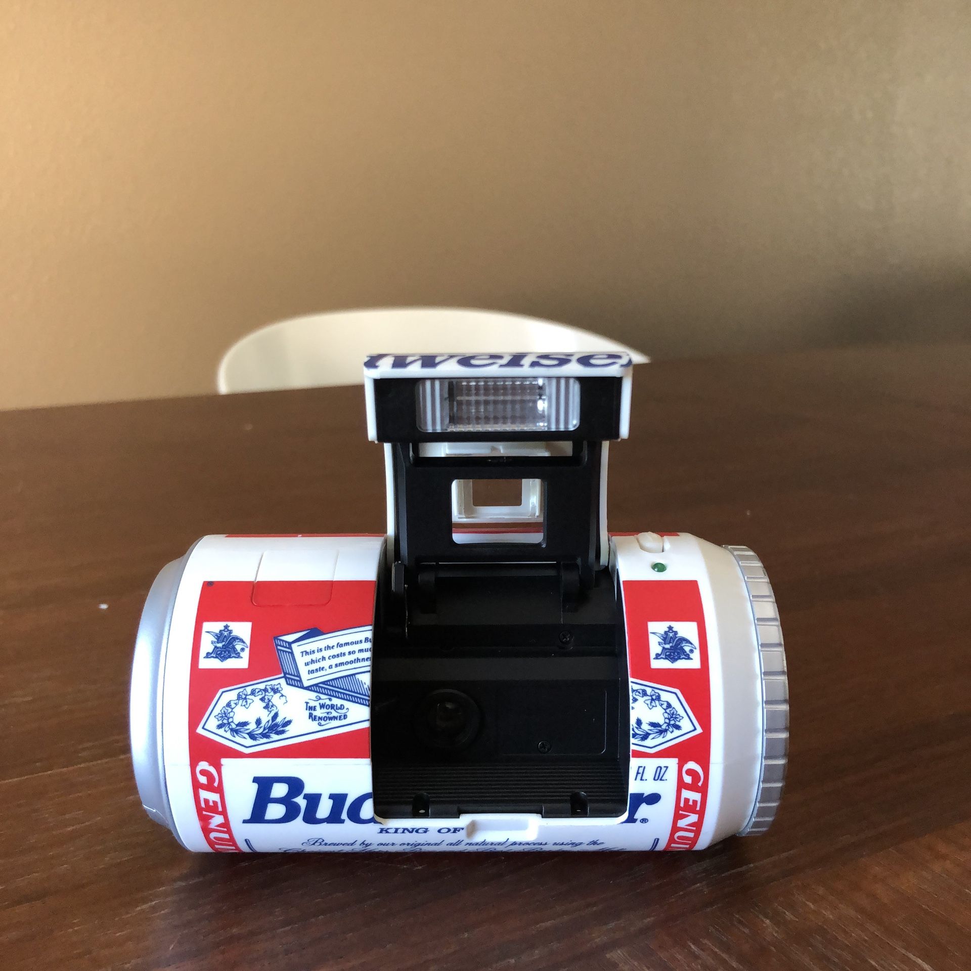 Vintage Budweiser Beer Can Camera 35mm w/ Flash Very Rare