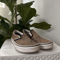 Women’s Slip On Vans - Leopard 