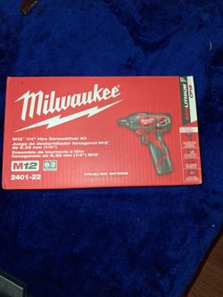 Milwaukee m12 1/4 hex screwdriver