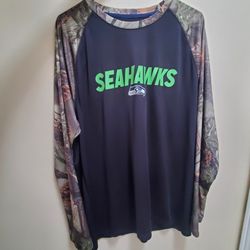 Seattle Seahawks Camouflage XL NFL Team Apparel Long Sleeve TX3 Cool Shirt