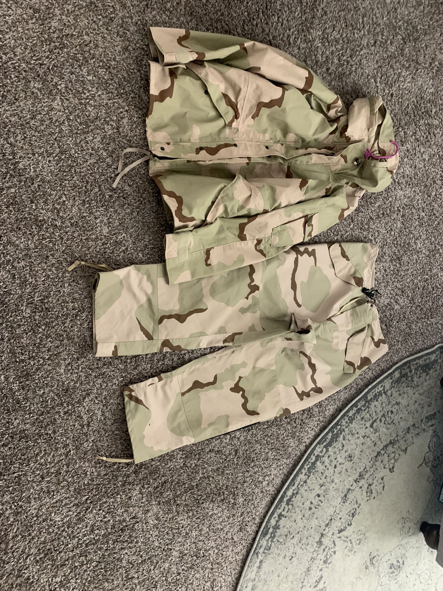 Desert Camo Military Gortex Jacket And Pant Set 