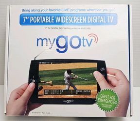 MyGoTv 7" Digital Television Widescreen DPT170D+ TV Portable Chargeable OPEN BOX