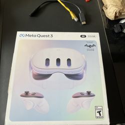 Meta quest 3 with 512gb open box never used