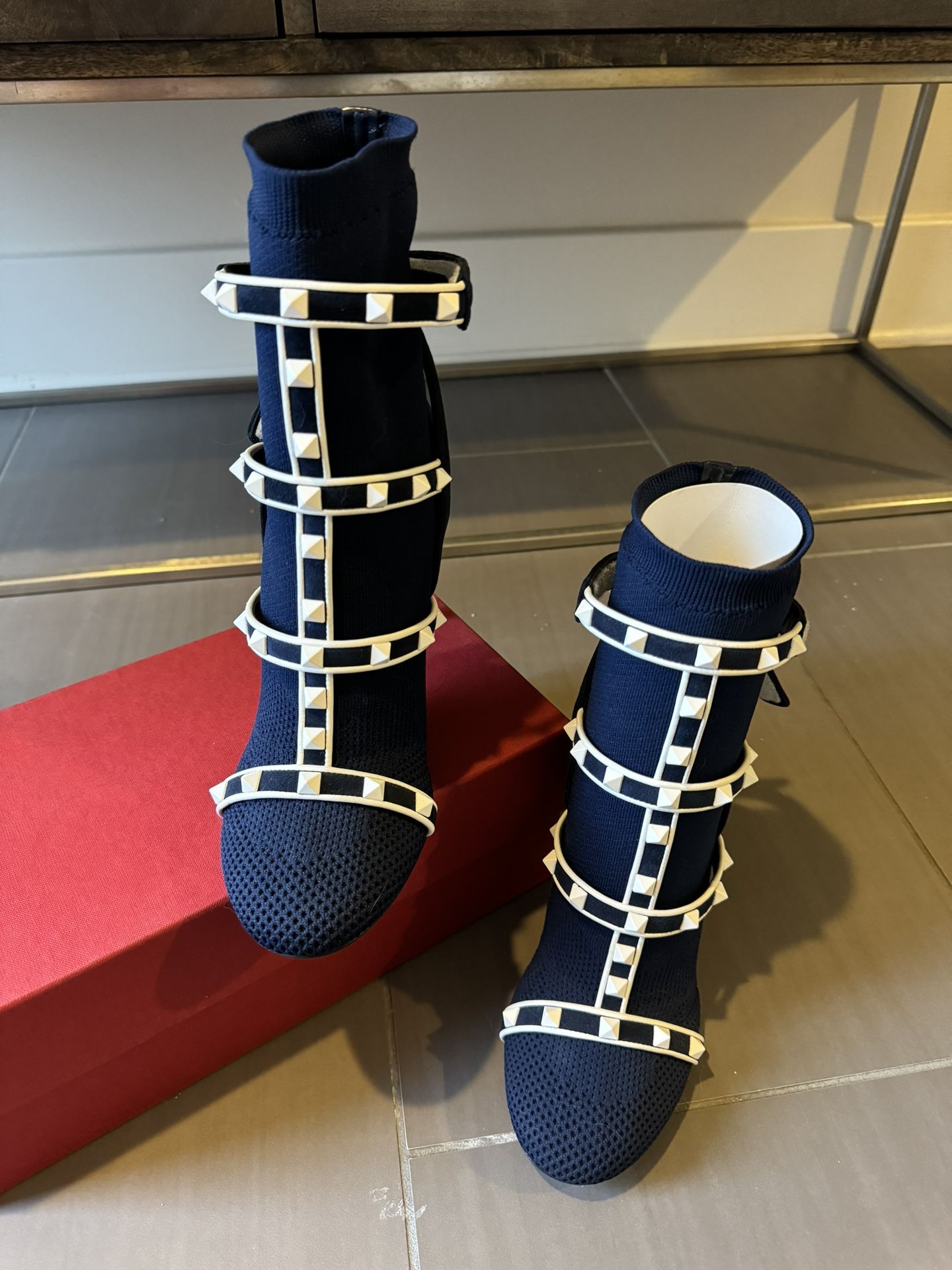 Valentino Rockstud Sock Boots