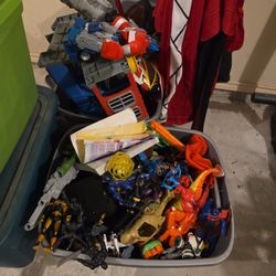 2 Containers Full Of Toys 