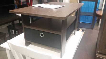 Furinno coffee table with bins