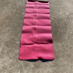 LULULEMON HOT PINK Lightweight Yoga Mat Long