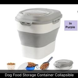 Dog Food Storage Container Collapsible