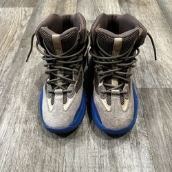 Taupe Blue Yeezy Boots