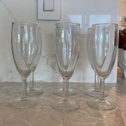 6 Champagne Flutes