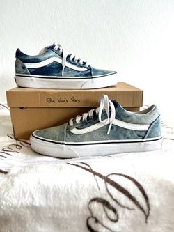 Vans Off the Wall Acid Washed Denim Low Top Skate Sneaker unisex