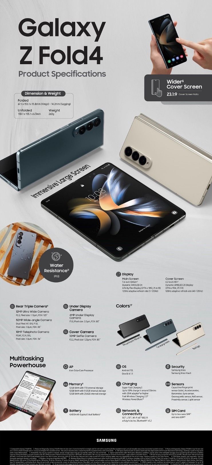 Galaxy z fold 4 great condition