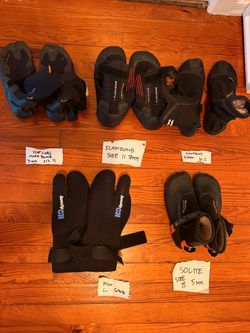 surfing boots and gloves - only $100!