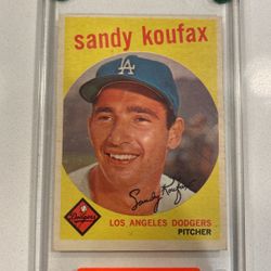 Sandy Koufax Baseball Card