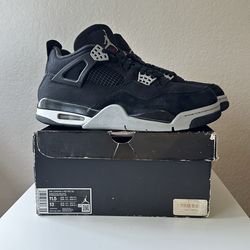 Nike Air Jordan 4s Black Canvas
