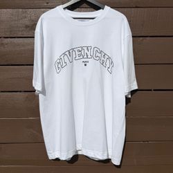 Givenchy Paris College Logo T-Shirt White