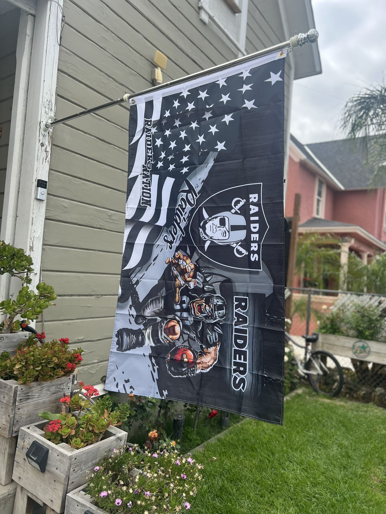 Raiders Flag Size 3ftx5ft