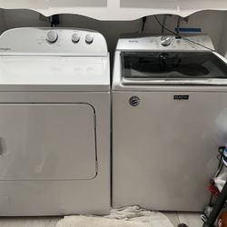 Set of 2 Dryer (whirlpool) and Washer (Maytag)