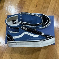 Vans pearlized pack black navy size 7