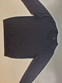 Size Large Blue And Black Stripped Men's Sweater