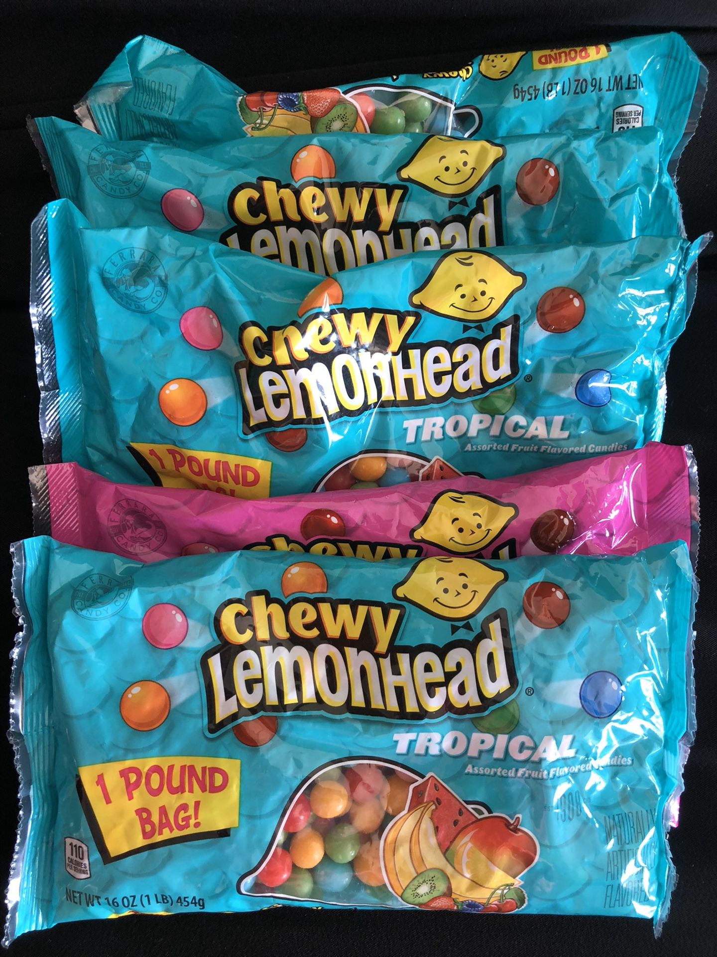 Chewy Lemonhead Tropical Candy 4 bags