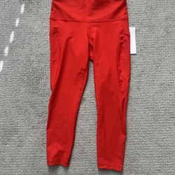 Athleta Red Leggings