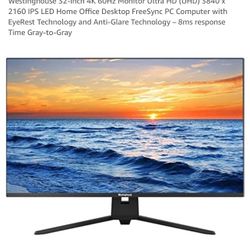 32 inch 4K ultra HD IPS LED screen