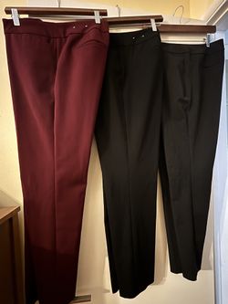 3 PAIRS: Ann Taylor Factory Seasonless Stretch Ankle Pants - Size 10