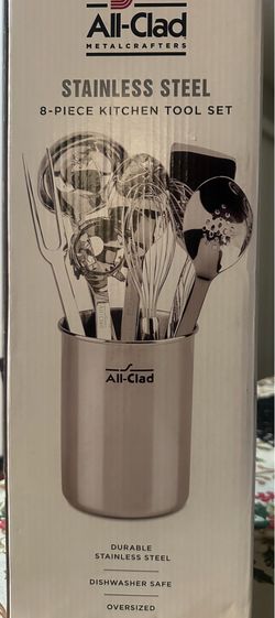 All clad stainless 8 piece kitchen tool set