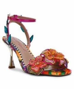 Betsey Johnson Floral Embellished Heeled Sandal