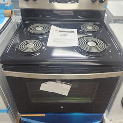 30 in. 5 Burner Element Slide-In Electric Range in Stainless Steel with Crisp Mode