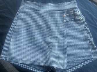 Women checkered skorts