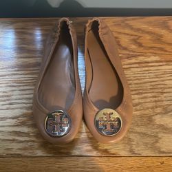 Tory birch Clairre Ballet Flats In tan 