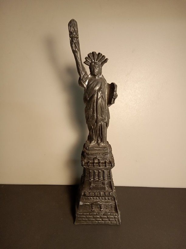 Vintage Pewter Statue of Liberty 